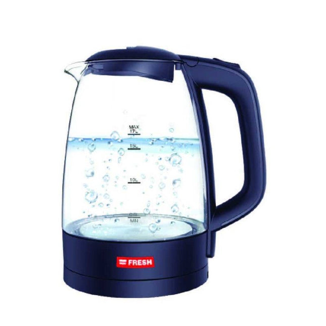 Fresh Glass Electric Kettle, 1.7 Liter 2200 Watt, Multi Color - EGK17000 - SABER Center