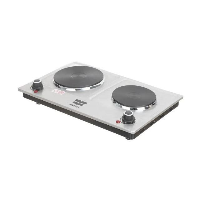 Fresh Hot Plate, 2 Plates Burners, 2800 Watt Black - 500013424 - SABER Center