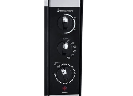 Fresh Oven with Grill, 48 Liter 2000 Watt, Black Silver - FR-48-6450 - SABER Center