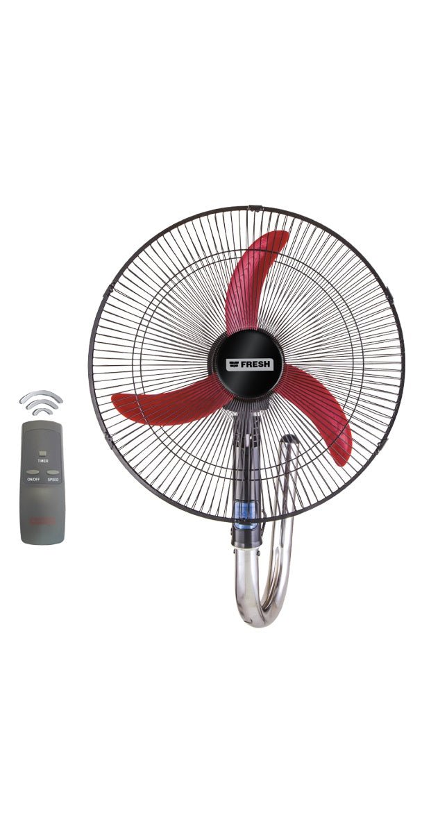 Fresh Shabah Wall Fan, Red - SABER Center
