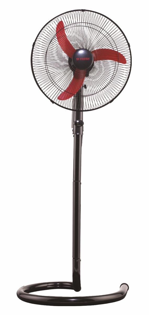 Fresh Stand Fan, 18 Inch, Black Red - SABER Center