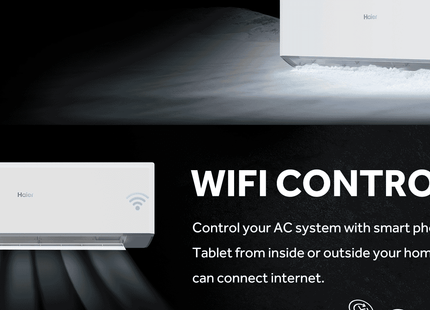 Haier Smart Split Air Conditioner, 3 horsepower Only Cooling, White - HSU24KCROCC - SABER Center