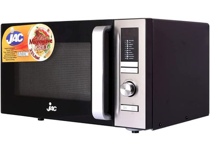 Jac Microwave with Grill, 25 Liter 1400 Watt, Black - NGM-25D2 - SABER Center