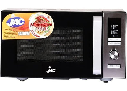 Jac Microwave with Grill, 25 Liter 1400 Watt, Black - NGM-25D2 - SABER Center