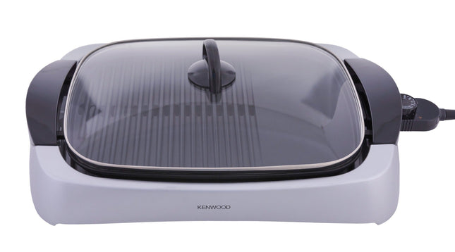 Kenwood Electric Grill, 2000 Watt, Silver Black - HG266 - SABER Center