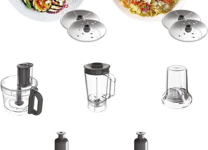 Kenwood Food Processor with Attachments, 1000 Watt White - FDP65.4WH - SABER Center
