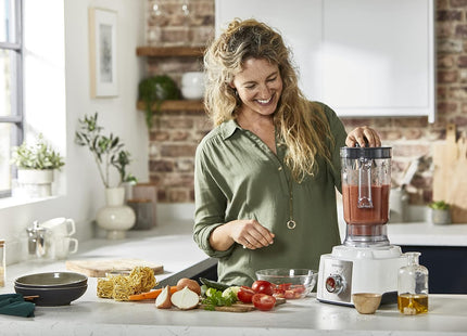 Kenwood Food Processor with Attachments, 1000 Watt White - FDP65.4WH - SABER Center