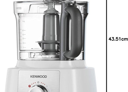 Kenwood Food Processor with Attachments, 1000 Watt White - FDP65.4WH - SABER Center