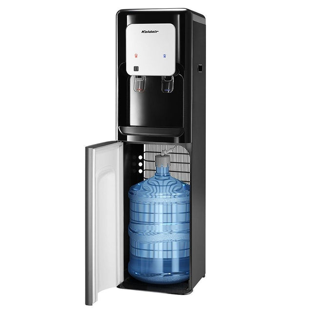 Koldair Cooler Hot & Cold Bottom Loading Water Dispenser, 2 Tabs Black - SABER Center