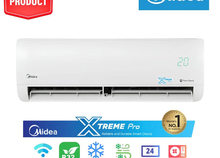 Midea Xtream Pro Split Air Conditioner, 1.5 horsepower Only Cooling, White - M1SEFT-12CRN8F-Q8 - SABER Center