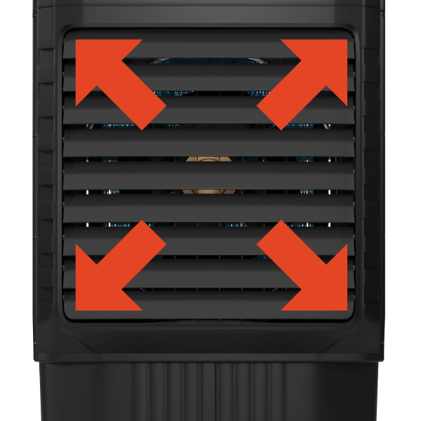 Mienta Breeze Desert Air Cooler, 85 Liter, Black - AC49338A - SABER Center