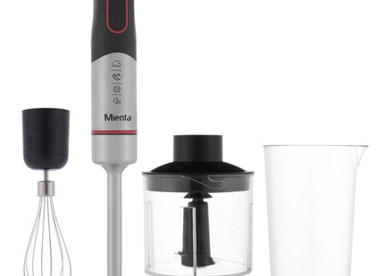 Mienta Hand Blender 1000 Watt Silver Black - HB111038A - SABER Center