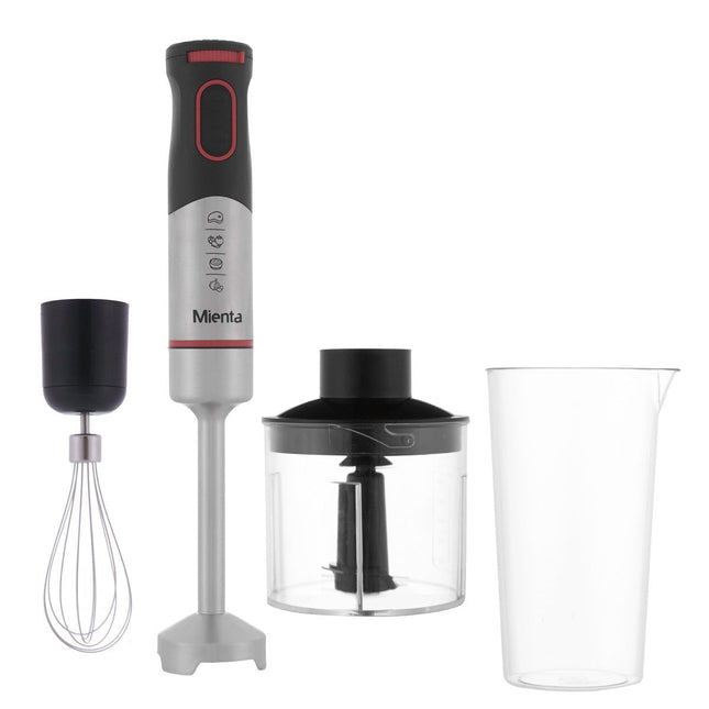 Mienta Hand Blender 1000 Watt Silver Black - HB111038A - SABER Center