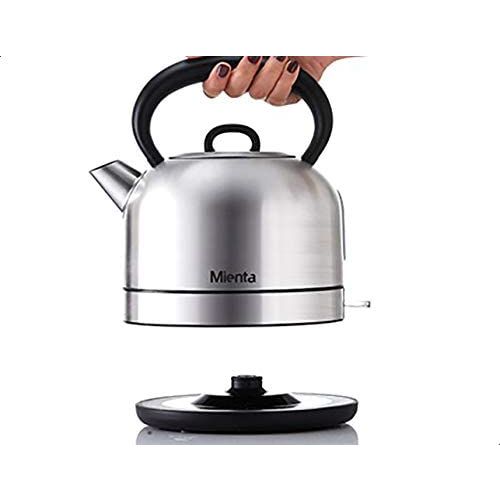Mienta Stainless Steel Electric Kettle, 1.7 Liter, Stainless Steel - EK201020A - SABER Center