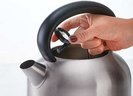 Mienta Stainless Steel Electric Kettle, 1.7 Liter, Stainless Steel - EK201020A - SABER Center