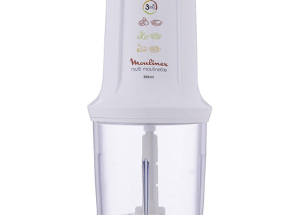 Moulinex AT7151EG Electric Chopper, 500 Watt White - SABER Center