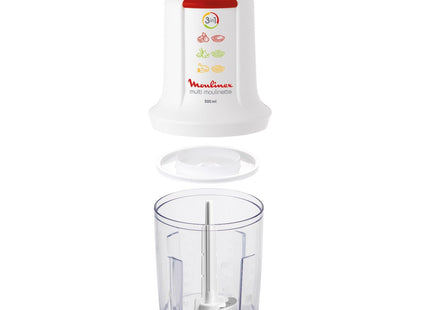 Moulinex AT7151EG Electric Chopper, 500 Watt White - SABER Center