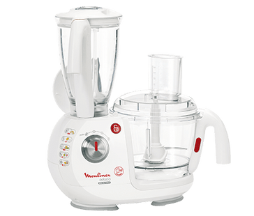 Moulinex Food Processor with Attachments, 1000 Watt White - FP7371 - SABER Center