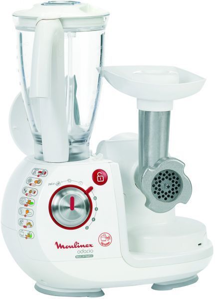 Moulinex Food Processor with Attachments, 1000 Watt White - FP7371 - SABER Center