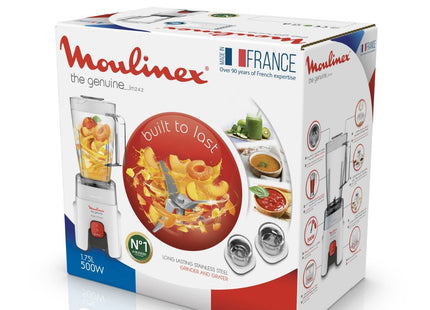 Moulinex Genuine Countertop Blender 1.75 Liter 500 Watt White - LM242B25 - SABER Center