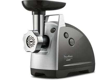 Moulinex HV8 Plus Meat Mincer with Attachments 2.6 kg 2000 Watt, Silver Black - ME682826 - SABER Center