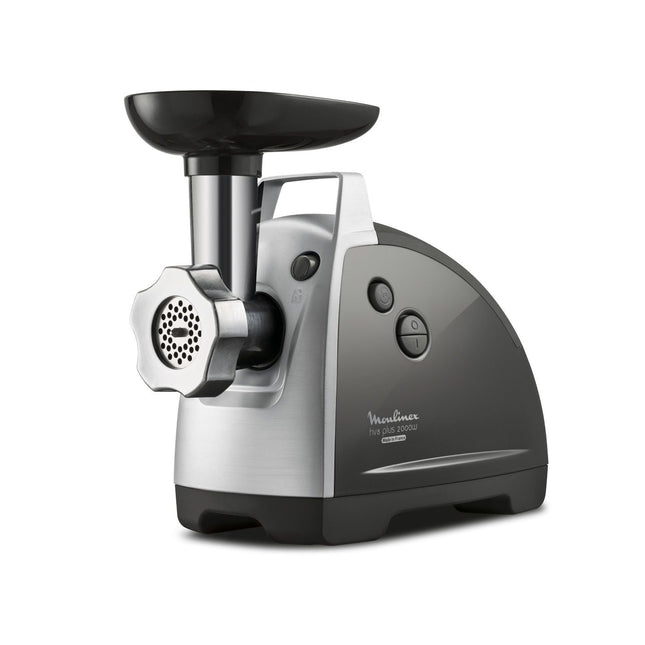 Moulinex HV8 Plus Meat Mincer with Attachments 2.6 kg 2000 Watt, Silver Black - ME682826 - SABER Center