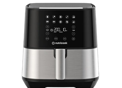 Nutricook 2 Air Fryer, 5.5 Liter, 1700 Watt Silver - NCAF205K - SABER Center