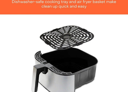 Nutricook 2 Air Fryer, 5.5 Liter, 1700 Watt Silver - NCAF205K - SABER Center
