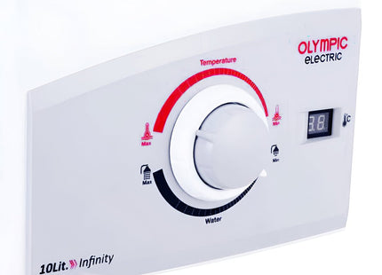 Olympic Electric Infinity Gas Water Heater, 10 Liter White - SABER Center
