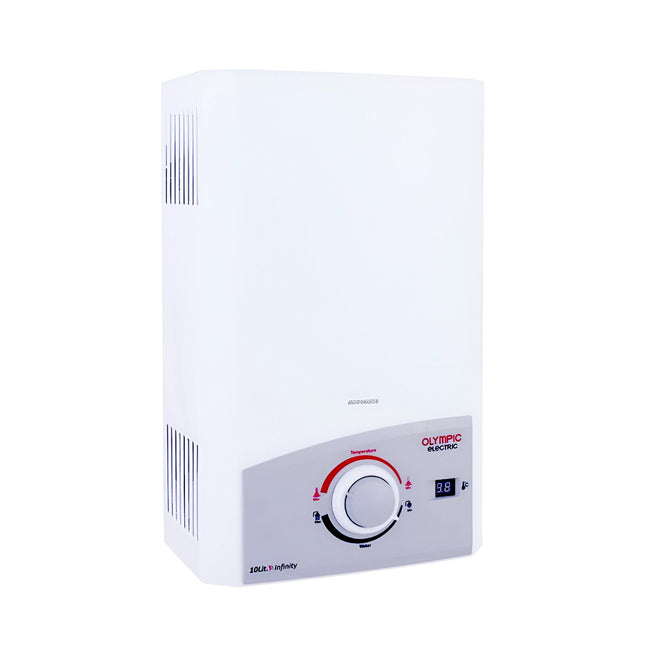 Olympic Electric Infinity Gas Water Heater, 10 Liter White - SABER Center