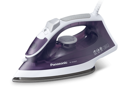 Panasonic Steam Iron, 1800 Watt, Violet - NI-M300T - SABER Center
