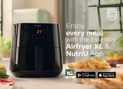 Philips 3000 Series Digital Air Fryer, 6.2 Liter, 2000 Watt Black - HD9270/90 - SABER Center