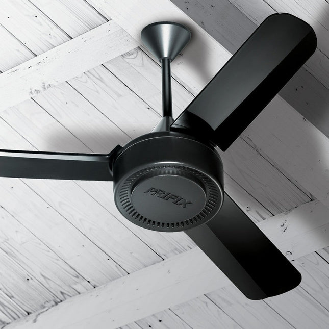Prifix Forrera Ceiling Fan, 40 Inch, Black - CFF-40 - SABER Center