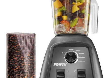 Prifix Hero Countertop Blender with Grinder 1.5 Liter 900 Watt Black - BH-900 - SABER Center