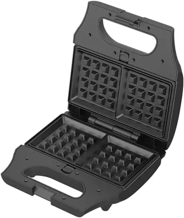 Raf Sandwich, Grill and Waffle Maker 800 Watt Black - R.551 - SABER Center