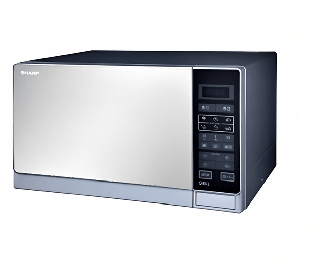 Sharp Microwave with Grill, 25 Liter 1000 Watt, Silver - R-75MT(S) - SABER Center