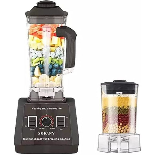Sokany Countertop Blender 2.5 Liter 5000 Watt Black - SK- 666 - SABER Center