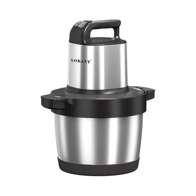 Sokany Electric Chopper 6.5 Liter, 1500 Watt Silver - SK-7033 - SABER Center