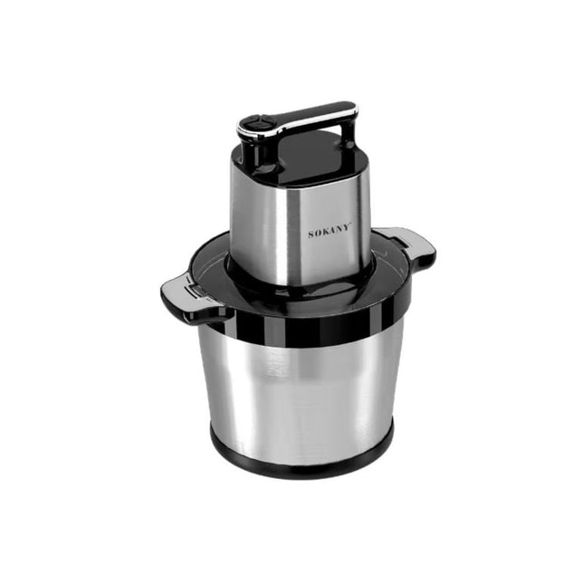 Sokany Electric Chopper 8 Liter, 1500 Watt Silver Black - SK-7088N - SABER Center