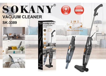 Sokany Handheld Vacuum Cleaner, Gray - SK-3389 - SABER Center