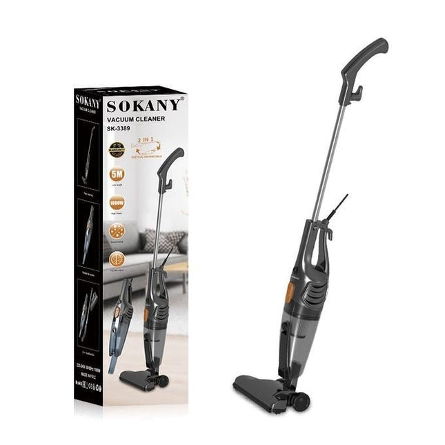 Sokany Handheld Vacuum Cleaner, Gray - SK-3389 - SABER Center
