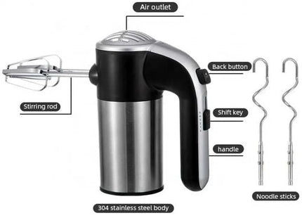 Sokany Hand Mixer 800 Watt Black Silver - LH-952 - SABER Center