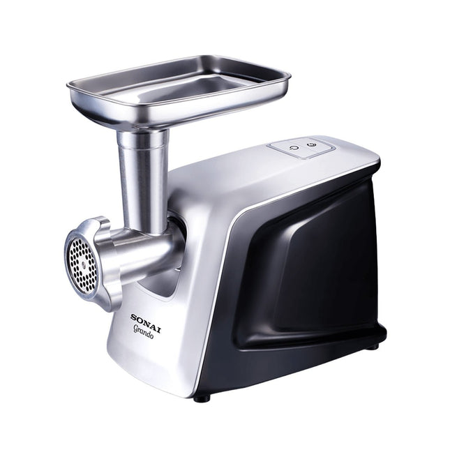 Sonai Grando Meat Mincer, 1600 Watt, Black Silver - SH-4400 - SABER Center