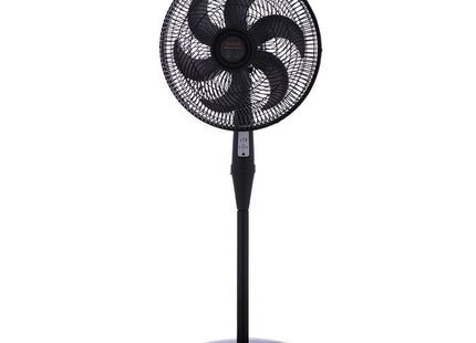Tefal Silence Force Stand Fan, 16 Inch, Black - VG4130EE - SABER Center