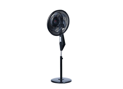 Tefal Silence Force Stand Fan, 16 Inch, Black - VG4130EE - SABER Center