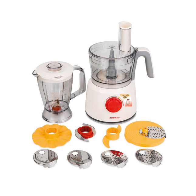 Tornado Food Processor, 1000 Watt White - TFP1000CC - SABER Center