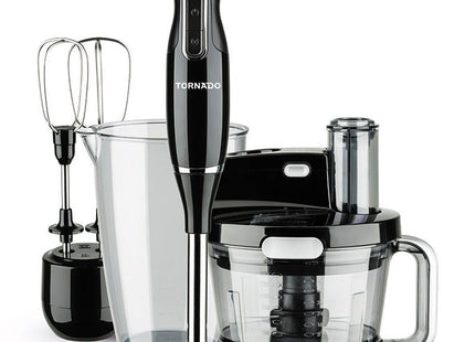 Tornado Hand Blender with Attachments 1000 Watt Black - THB-1000MK - SABER Center