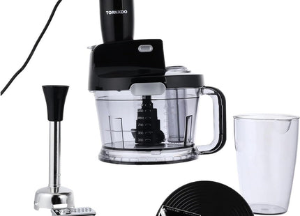 Tornado Hand Blender with Attachments 1000 Watt Black - THB-1000MK - SABER Center