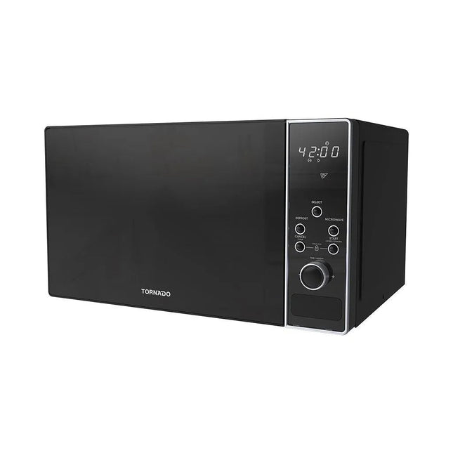 Tornado Solo Microwave, 25 Liter 900 Watt, Black - SABER Center