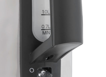 Tornado Stainless Steel Electric Kettle, 1.7 Liter 2200 Watt, Silver - TKS-2217 - SABER Center